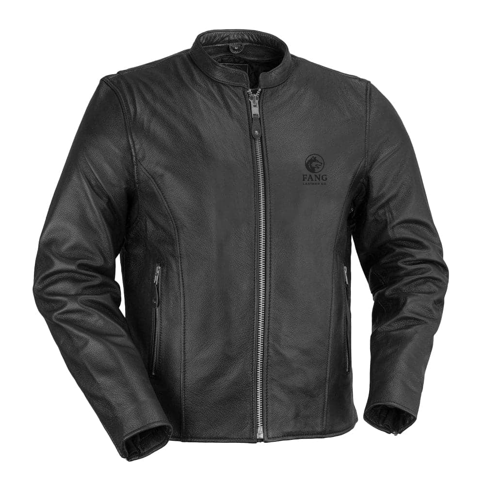 Ace Men's Leather Motorcycle Jacket – Fang leather co