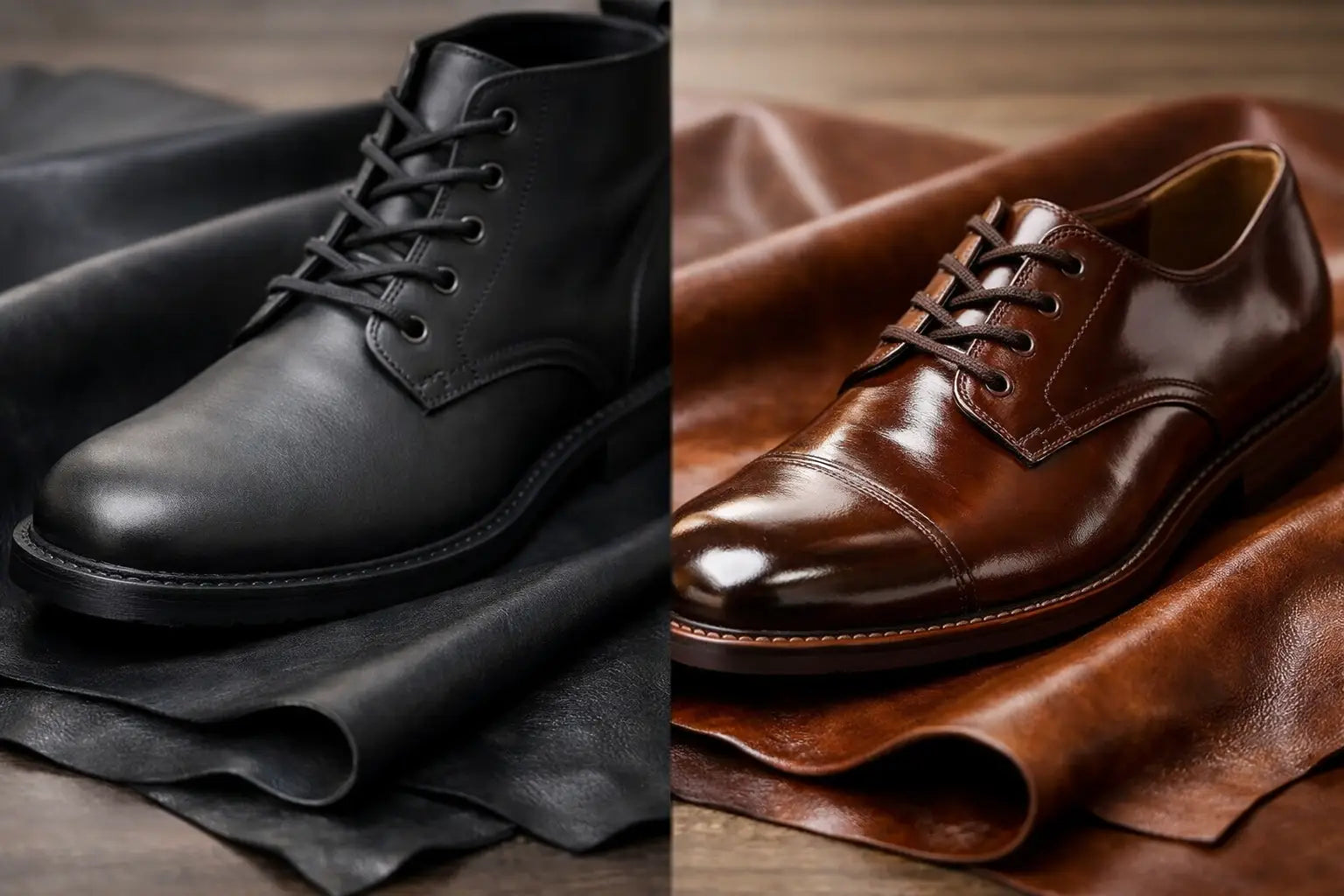 Matte vs Glossy Leather Finish