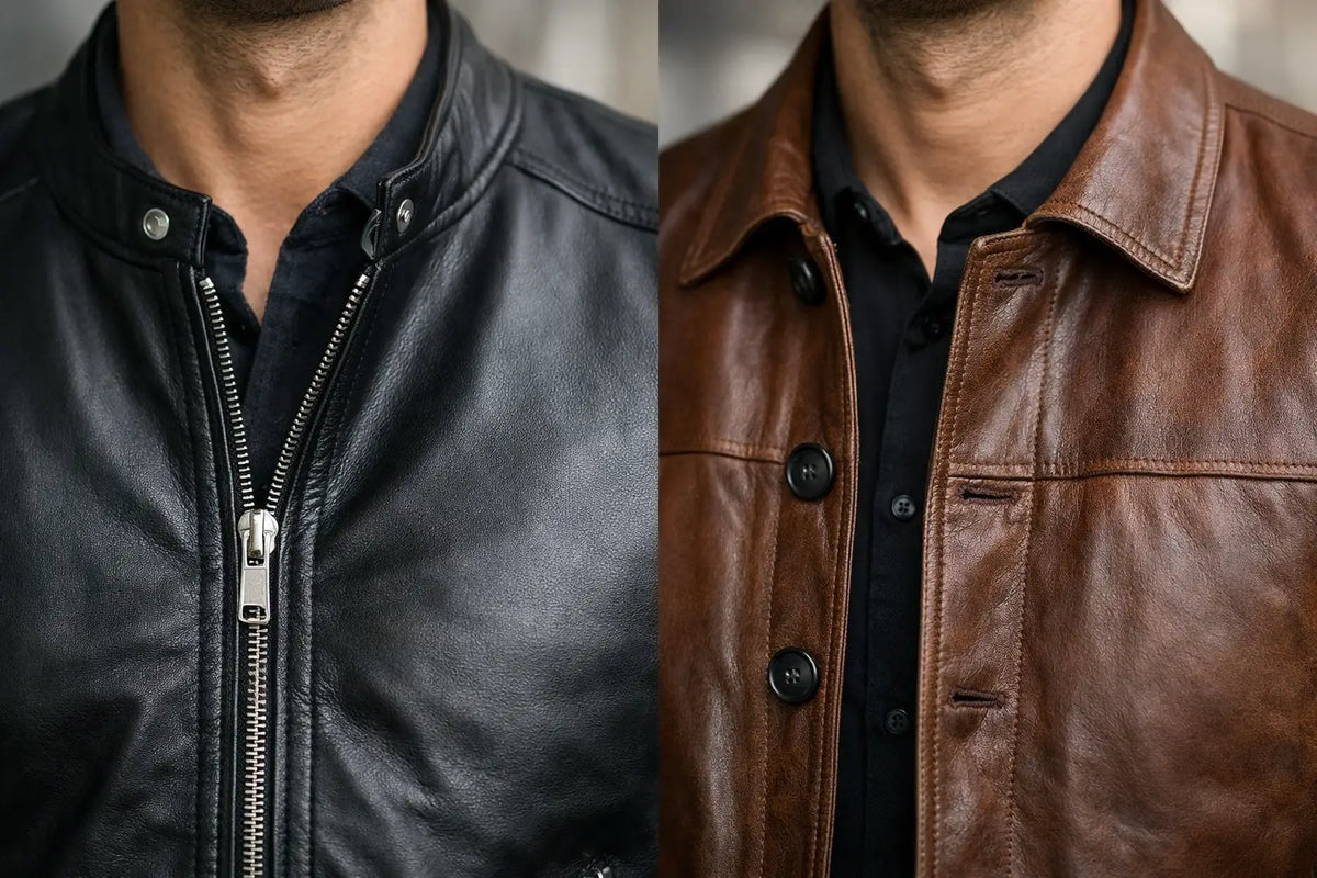 Zipper vs Button Leather Jacket: Which Fits You?