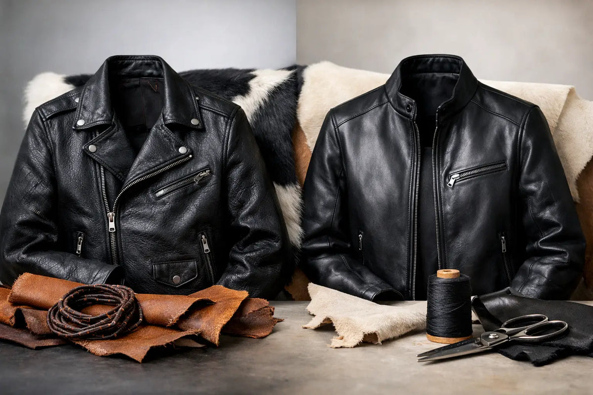 Cowhide vs Lambskin Leather Jacket