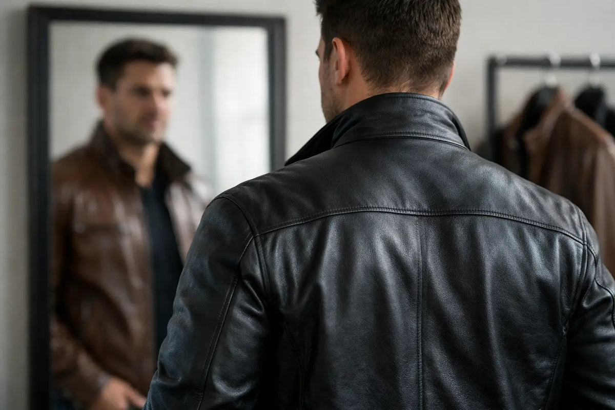 Which Leather Jacket Suits Broad Shoulders?