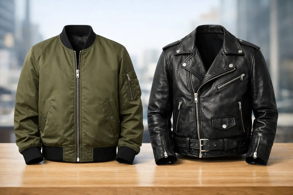 Bomber Jacket vs Biker Jacket: Which Fits?