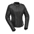 Biker - Women's Motorcycle Leather Jacket image 0