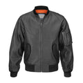 Leather Bomber Jacket image 0