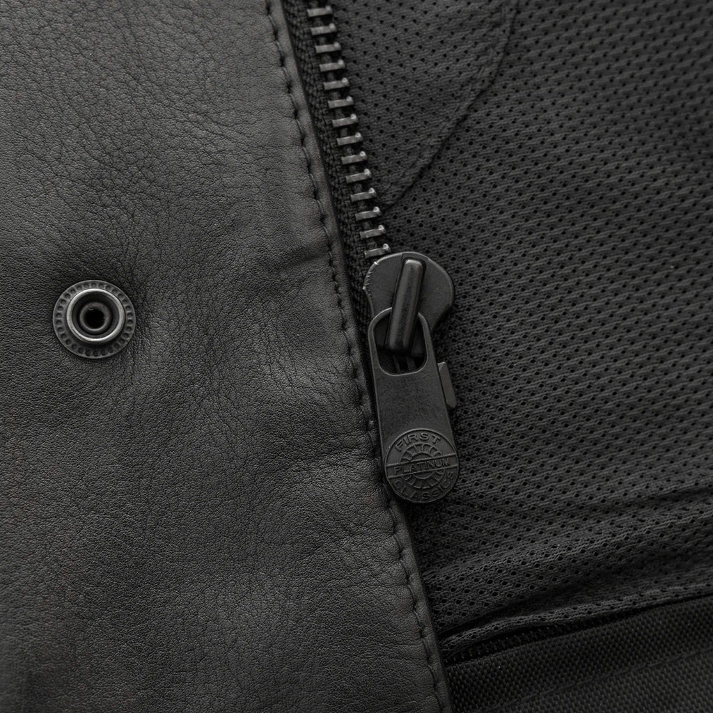 Highside Men's Motorcycle Leather Vest image 3