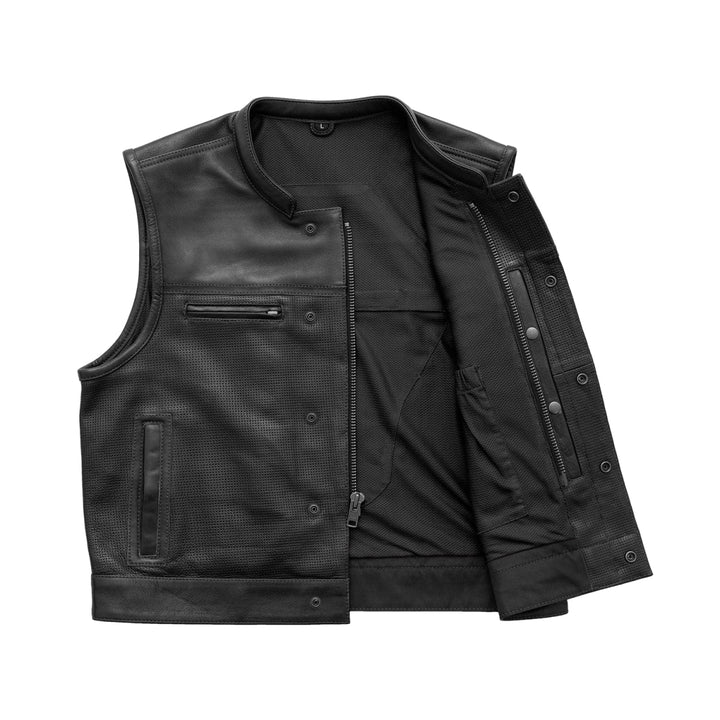 Lowrider Perforated Men's Leather Vest image 2