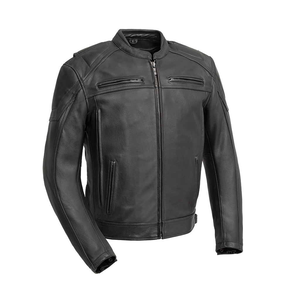 Chaos - Men's Leather Motorcycle Jacket image 0