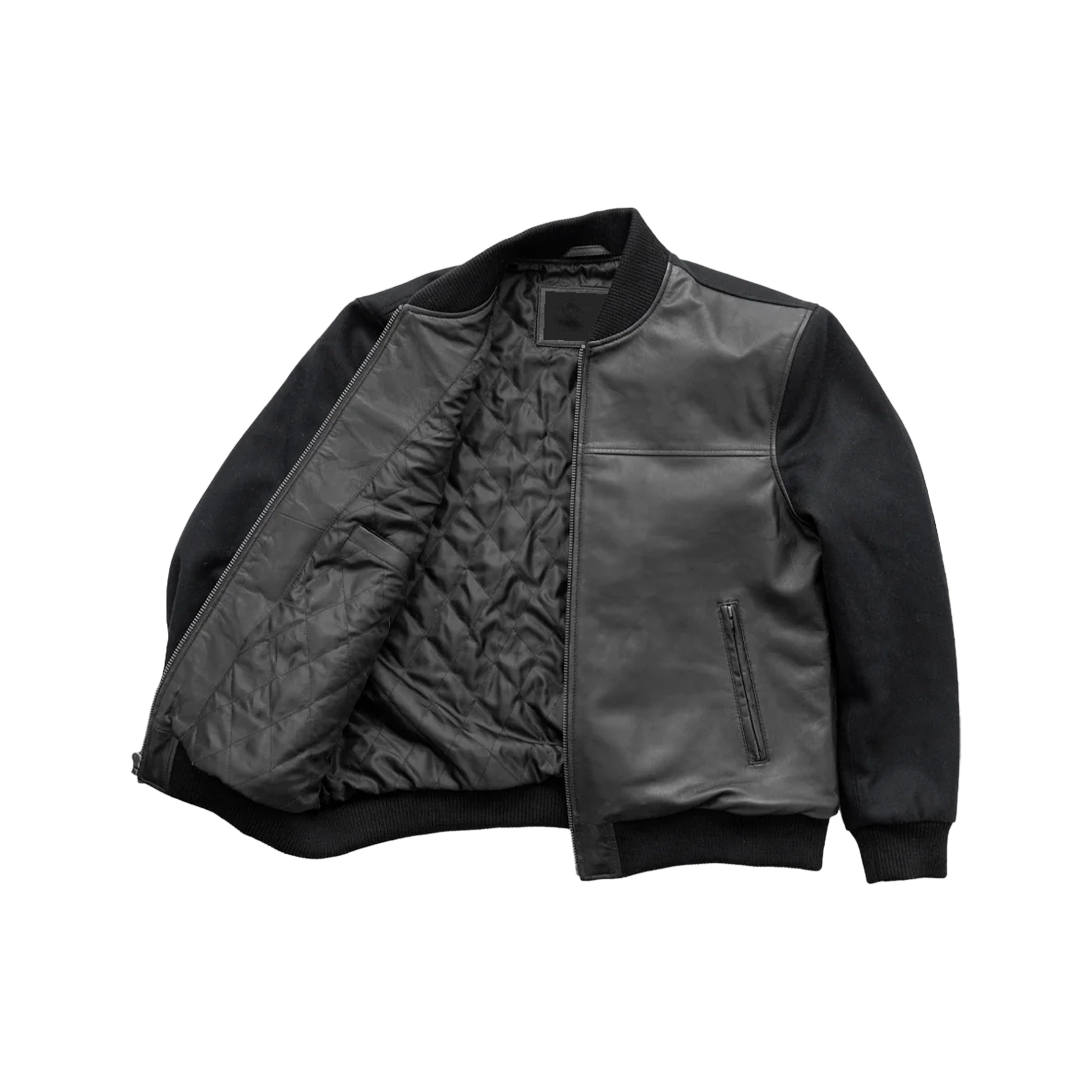 Andre Mens Varsity Leather Jacket image 1
