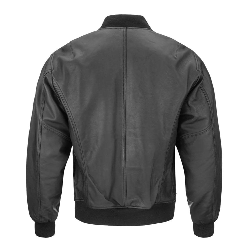 Leather Bomber Jacket image 1