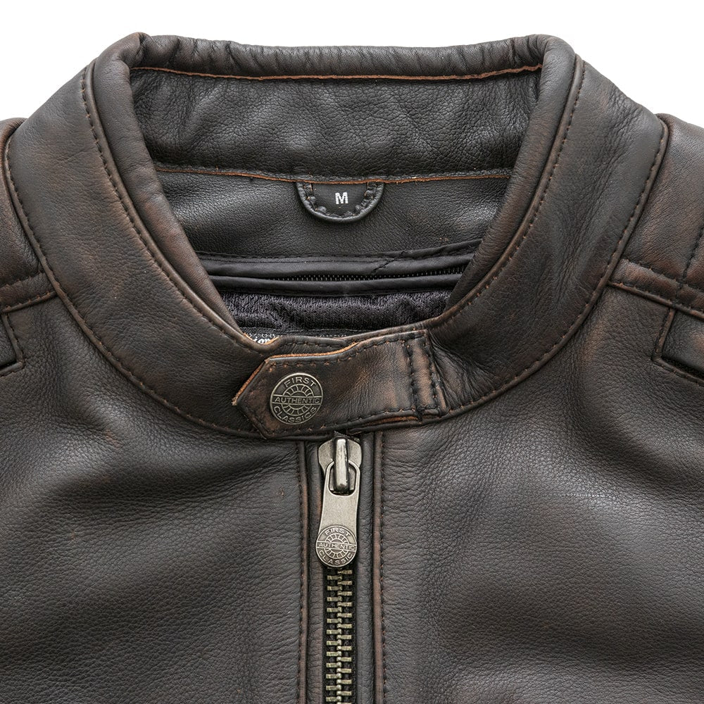Crusader Men's Motorcycle Leather Jacket image 4