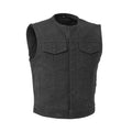 Lowside - Waxed Men's Motorcycle Canvas Vest image 0