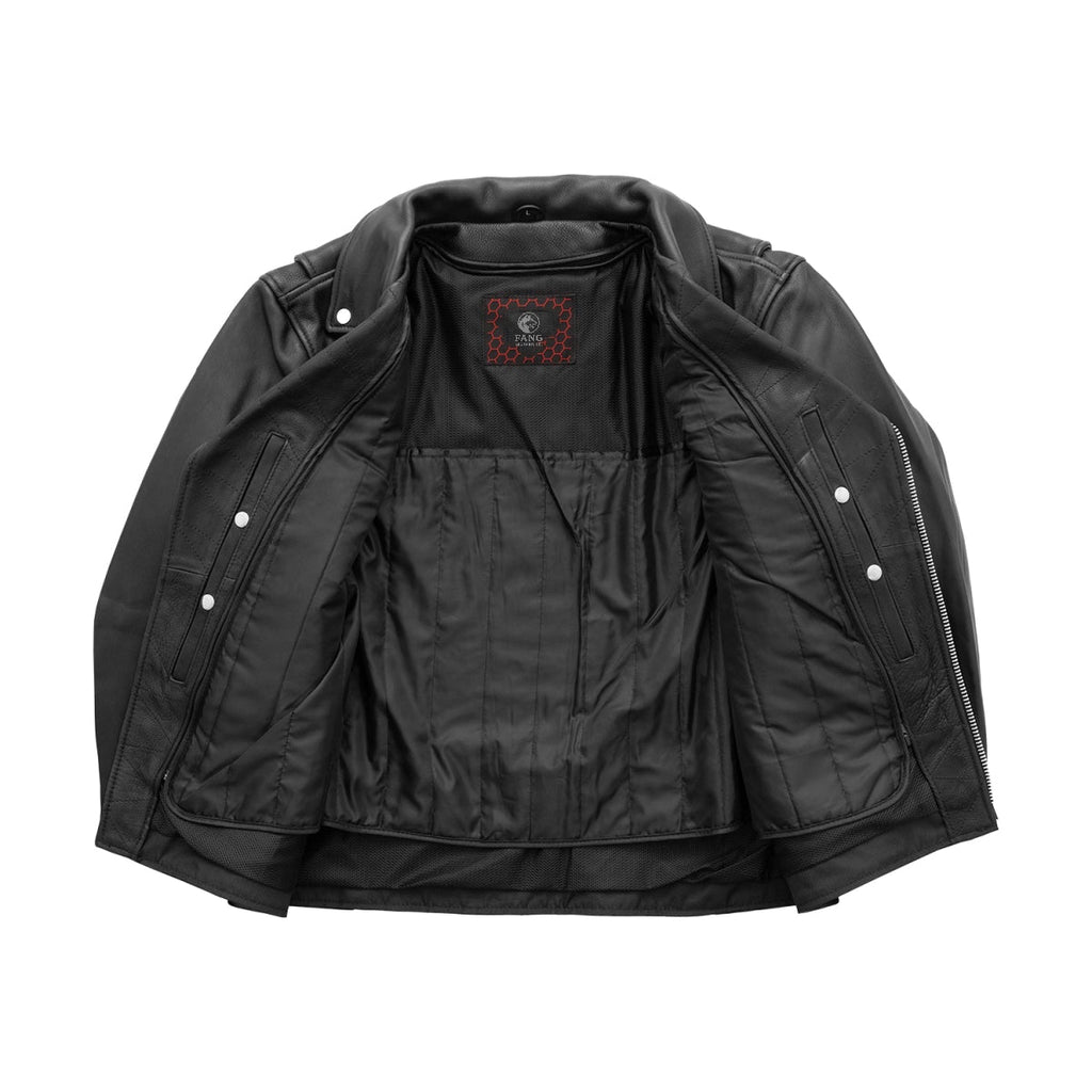 Arnold Men's Motorcycle Leather Jacket image 3
