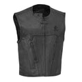 Raceway - Men's Motorcycle Perforated Leather Vest image 0