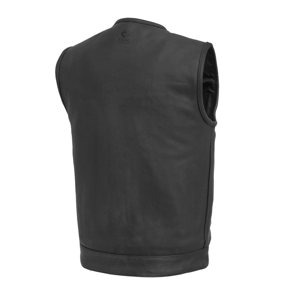 Highside Men's Motorcycle Leather Vest image 1