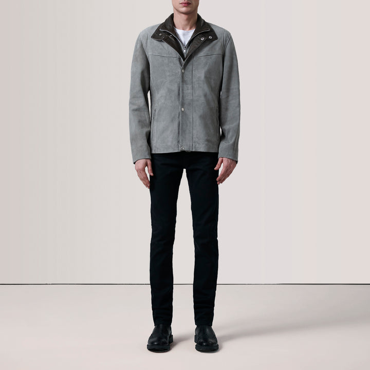 Henrik Grey Suede Cafe Racer image 4
