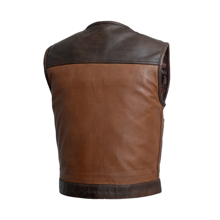 Lowside Gunner Men's Perforated Leather Vest image 1