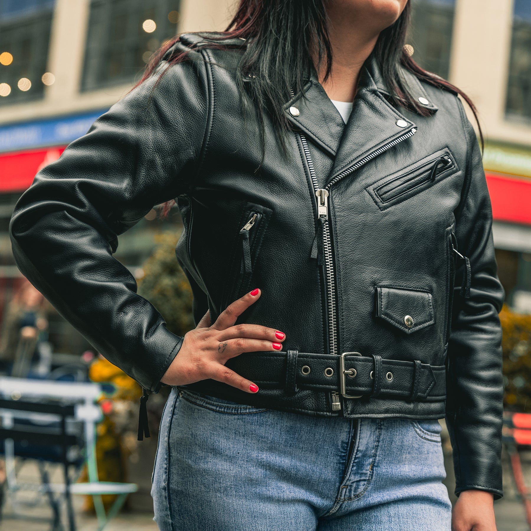Bikerlicious - Women's Motorcycle Leather Jacket image 4