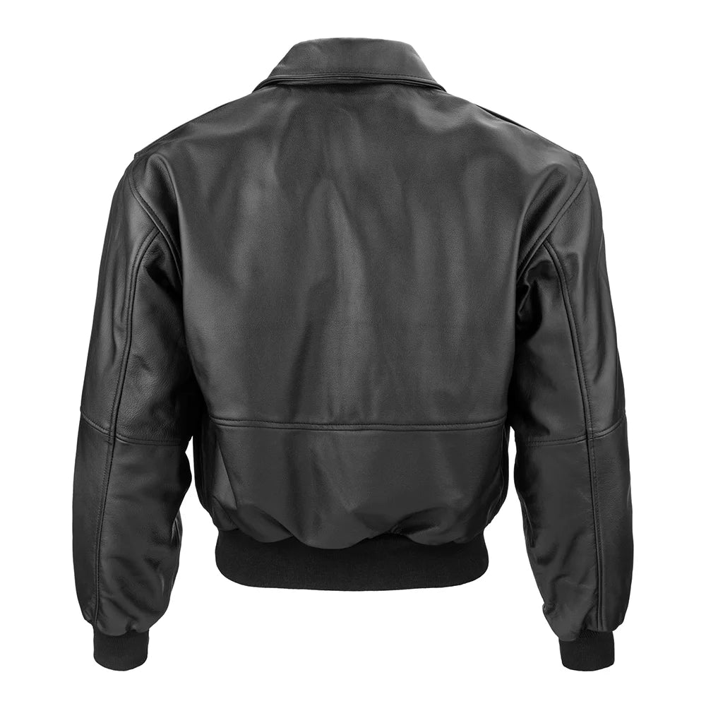 Leather Bomber Jacket image 1