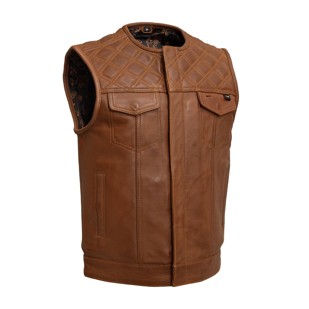 Dust Devil Men's Motorcycle Leather Vest (limited edition) image 0