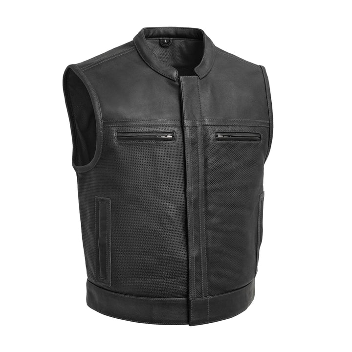 Lowrider Perforated Men's Leather Vest image 0
