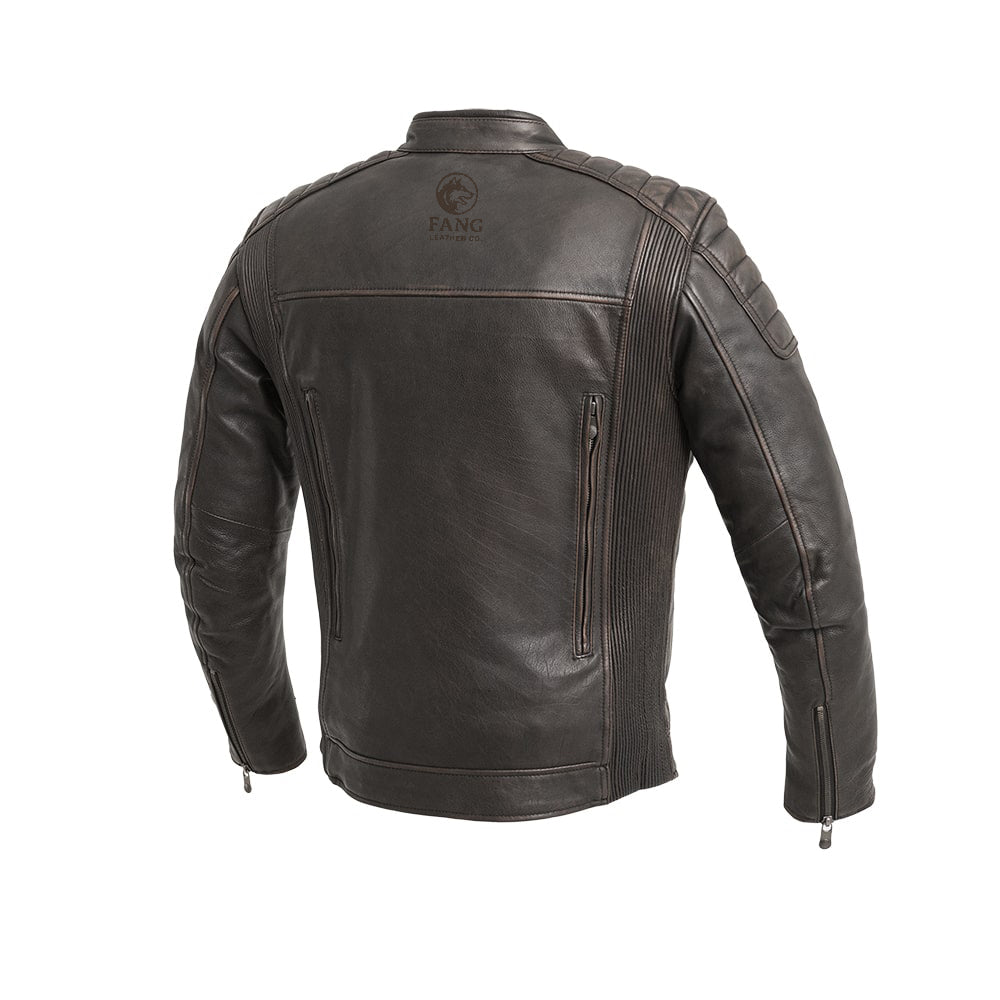 Crusader Men's Motorcycle Leather Jacket image 1