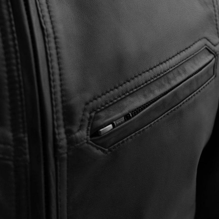 Aviator Mens Bomber Leather Jacket image 3