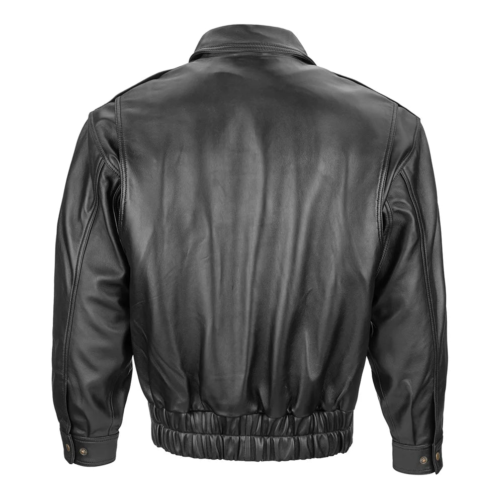 Leather Bomber Jacket image 1