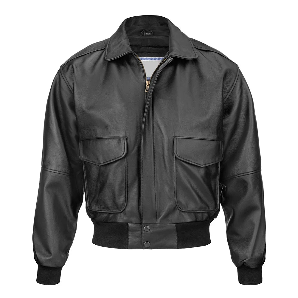Leather Bomber Jacket image 0