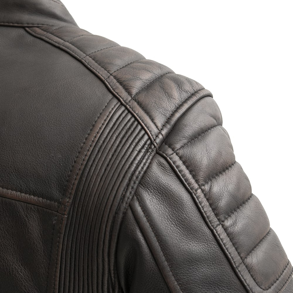 Crusader Men's Motorcycle Leather Jacket image 3