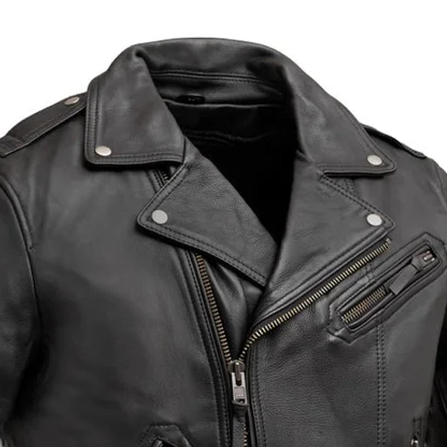 Enforcer Men's Motorcycle Leather Jacket image 3