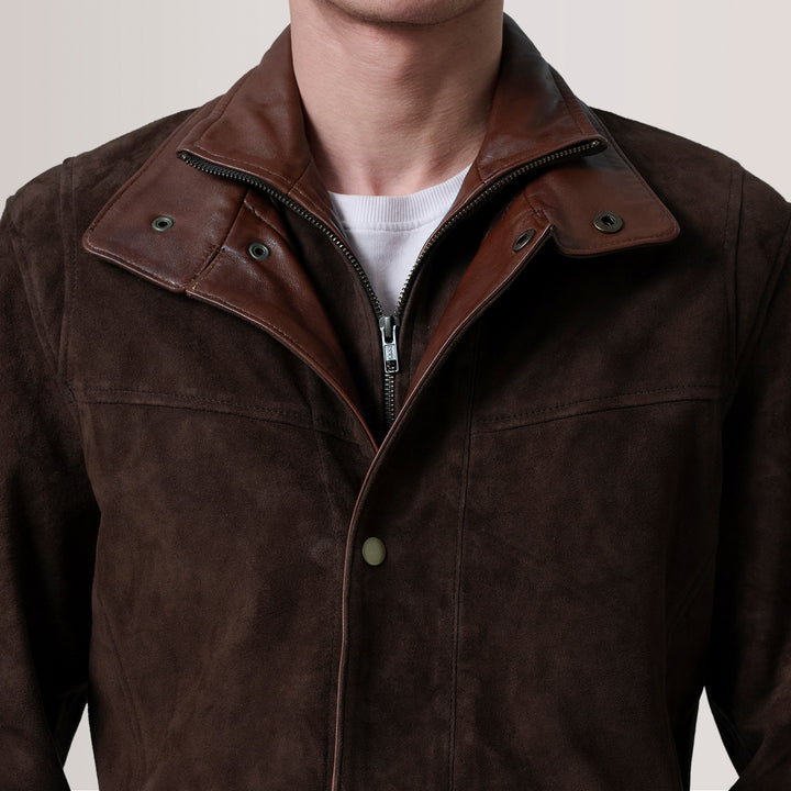 Henrik Brown Suede Cafe Racer image 2