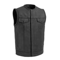 Highside Men's Motorcycle Leather Vest image 0