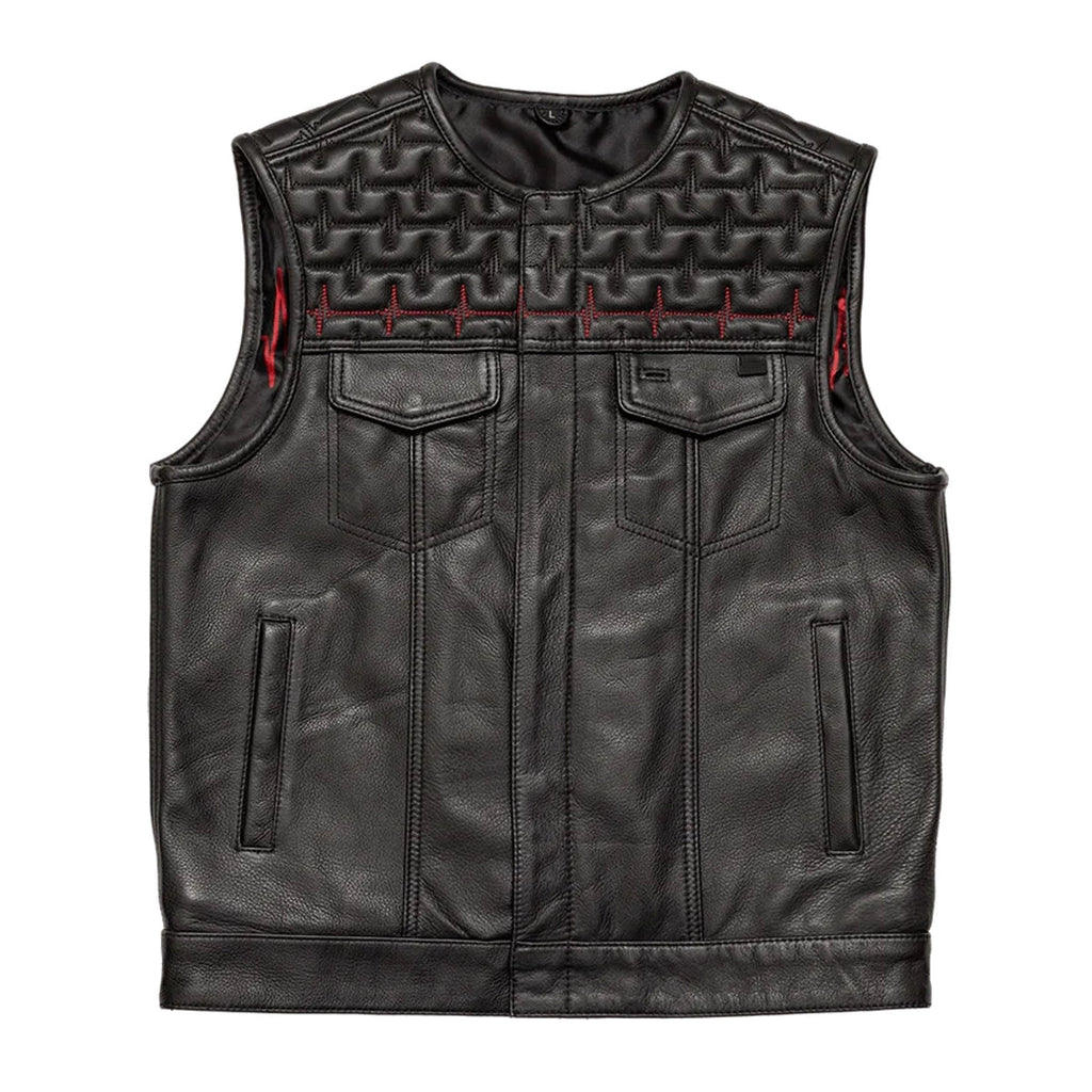 EKG Men's Leather Motorcycle Vest (Limited Edition) image 0