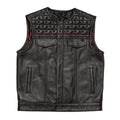 EKG Men's Leather Motorcycle Vest (Limited Edition) image 0