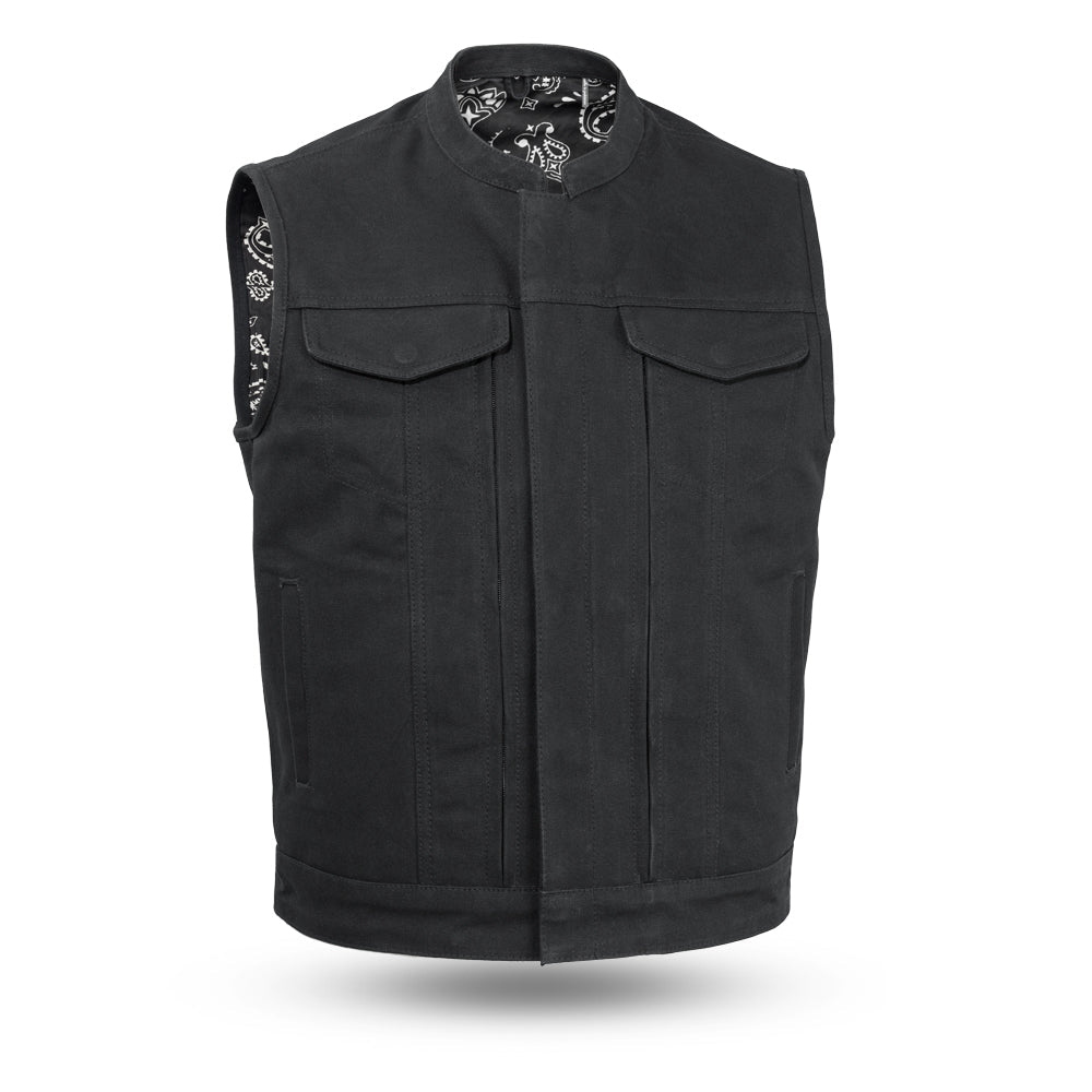 Highland V2 Men's Motorcycle Canvas Vest image 0