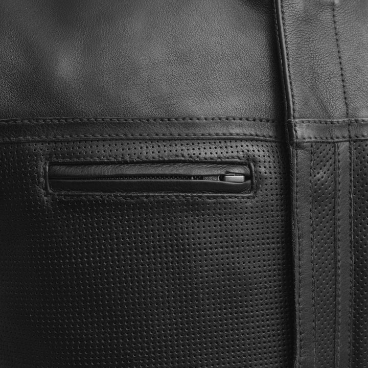 Lowrider Perforated Men's Leather Vest image 4