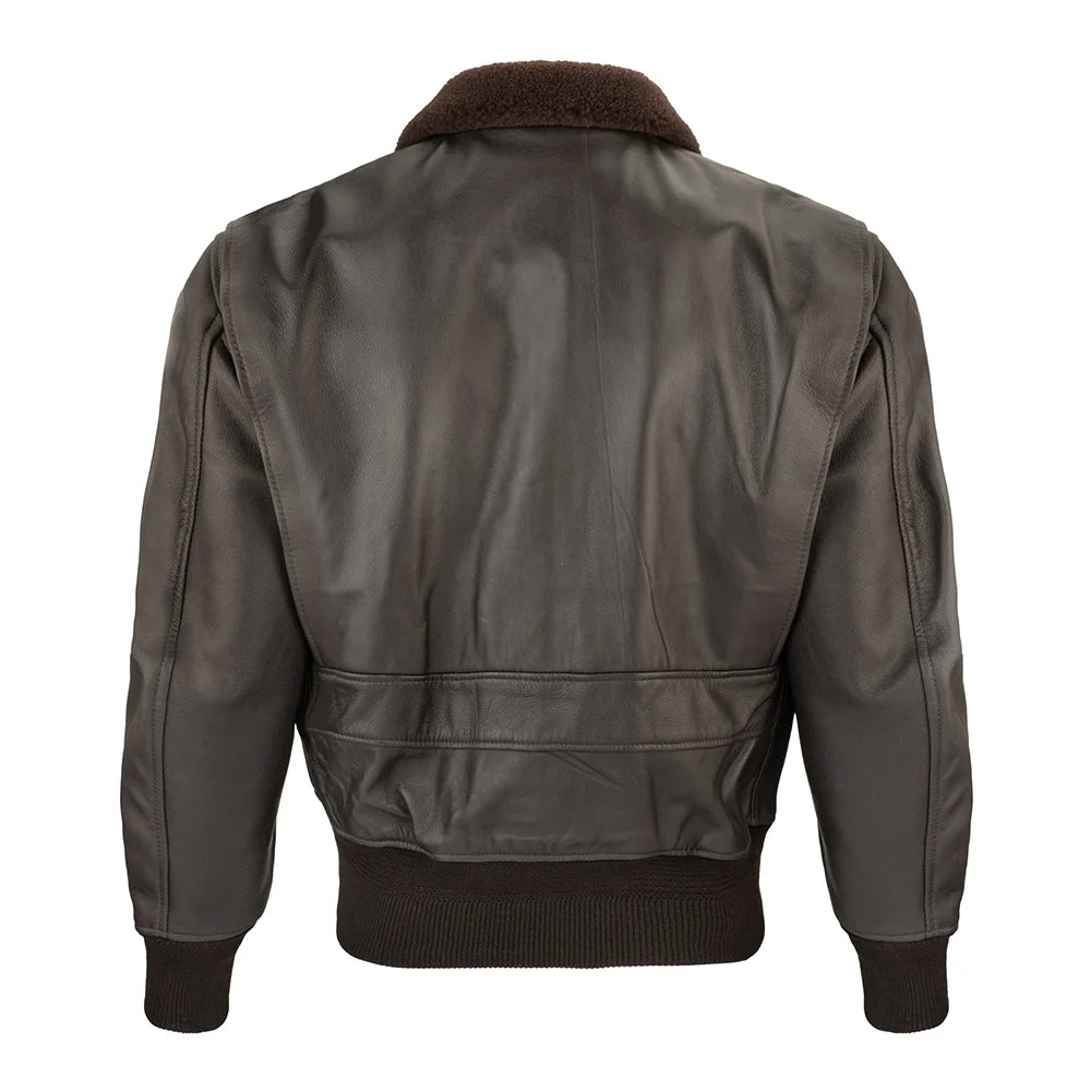 Leather Bomber Jacket image 1