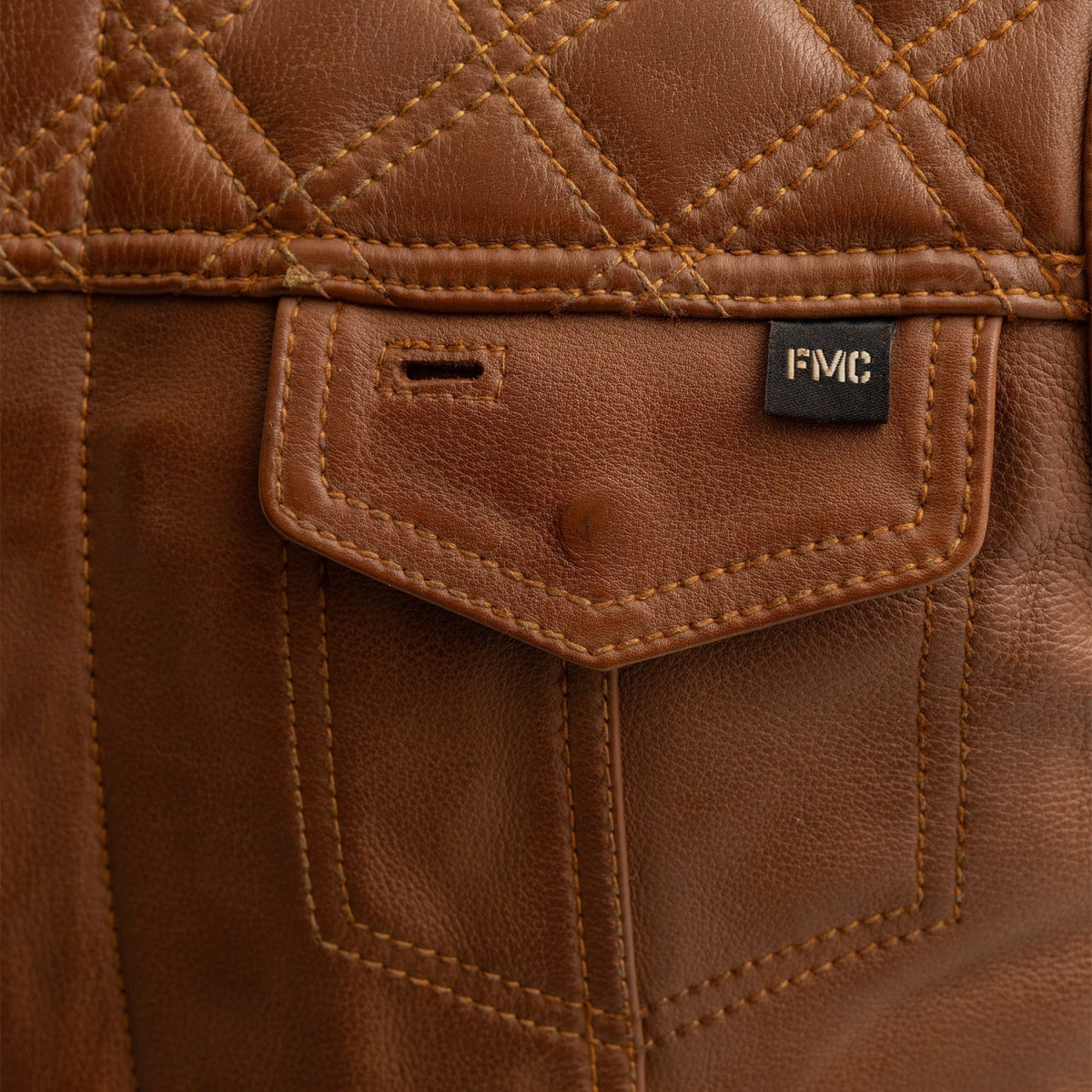 Dust Devil Men's Motorcycle Leather Vest (limited edition) image 2