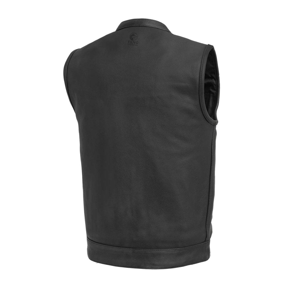 Hotshot Men's Motorcycle Leather Vest image 1