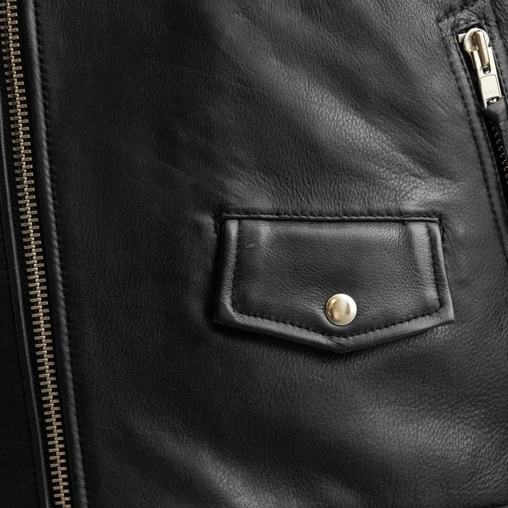 Arnold Men's Motorcycle Leather Jacket image 2