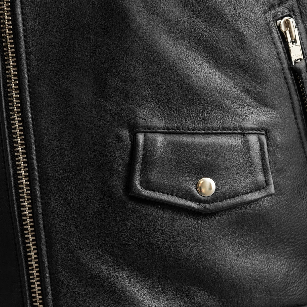 Arnold Men's Motorcycle Leather Jacket image 2