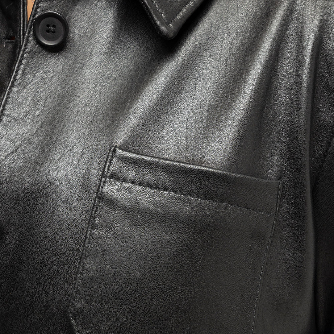 Janely Womens Fashion Leather Jacket image 4