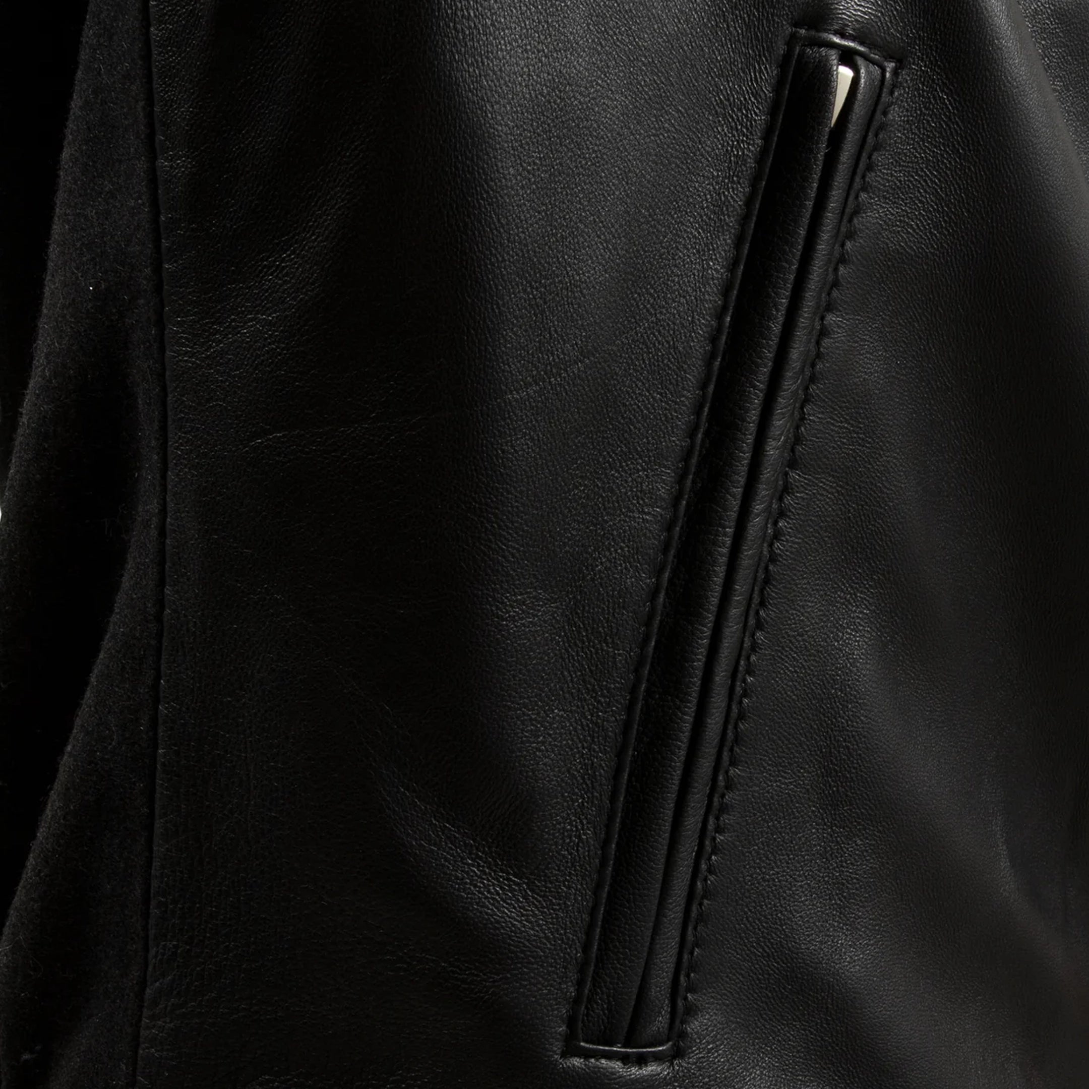 Andre Mens Varsity Leather Jacket image 3