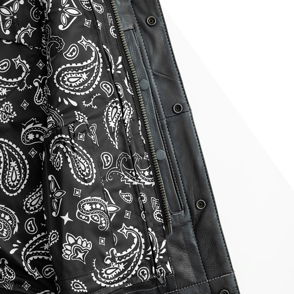 Bandit Men's Leather Motorcycle Vest image 3