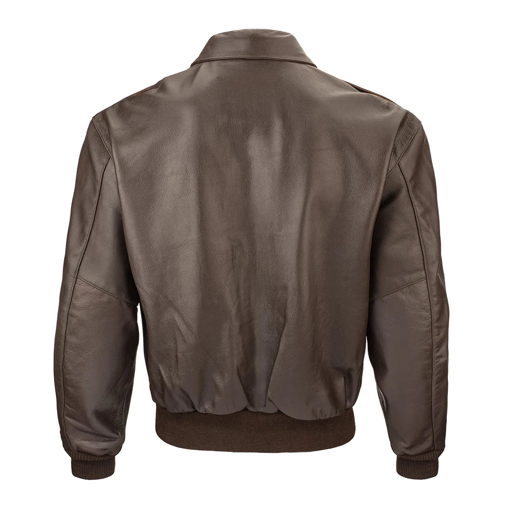 Leather Bomber Jacket image 1