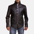 Drakeshire Brown Leather Jacket image 0