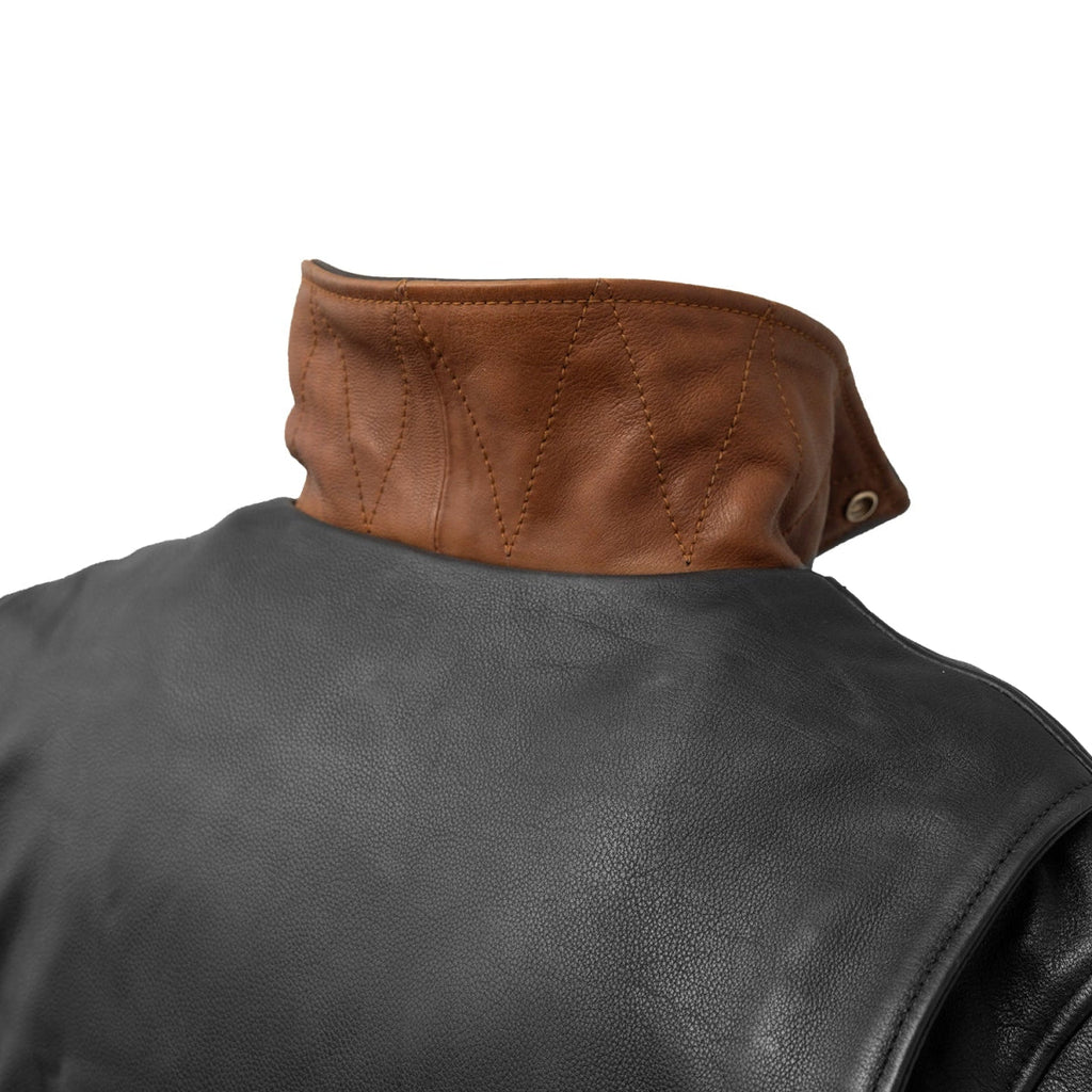 Arnold Men's Motorcycle Leather Jacket image 4