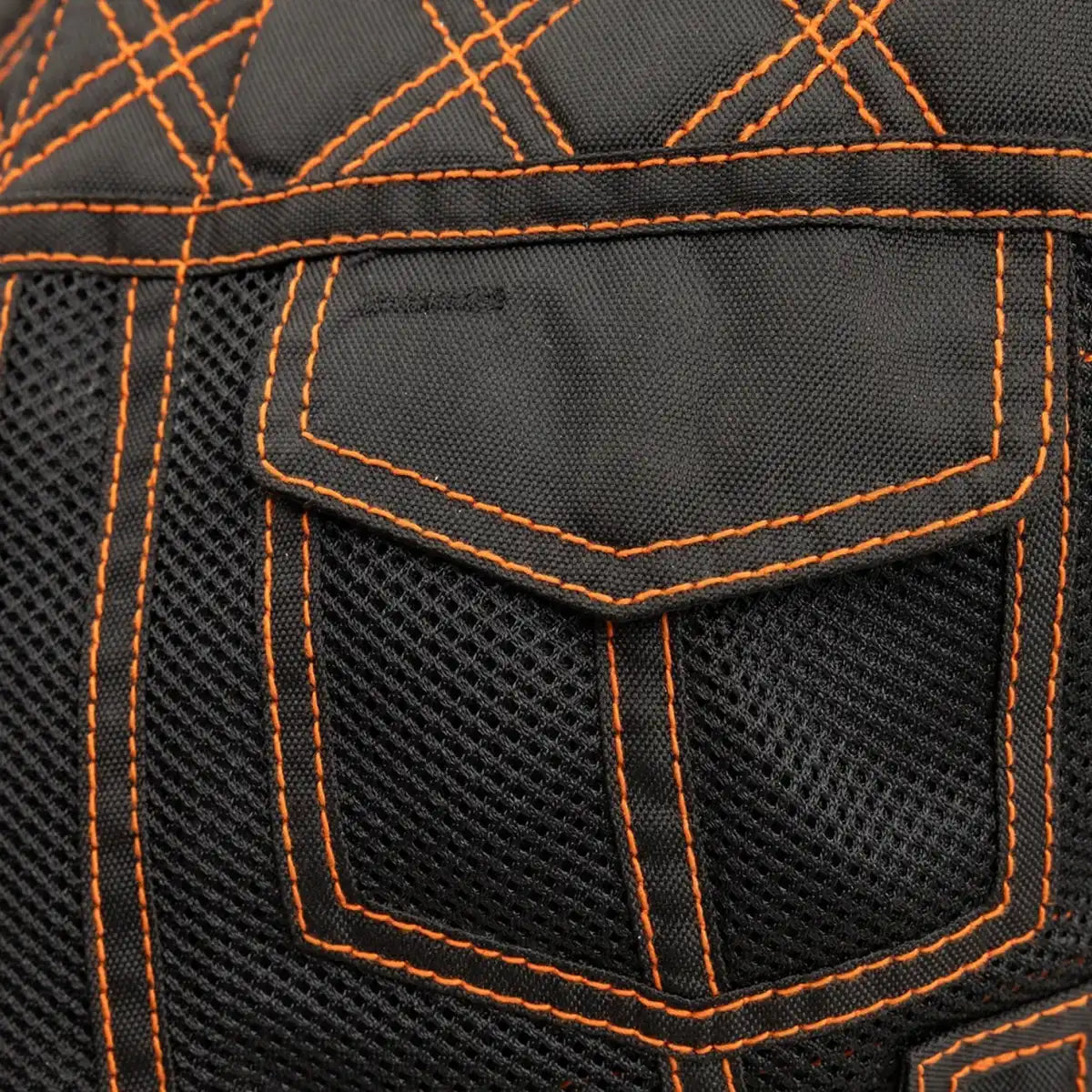 Bonnie Moto Mesh Women's Motorcycle Vest - Diamond Quilt image 2