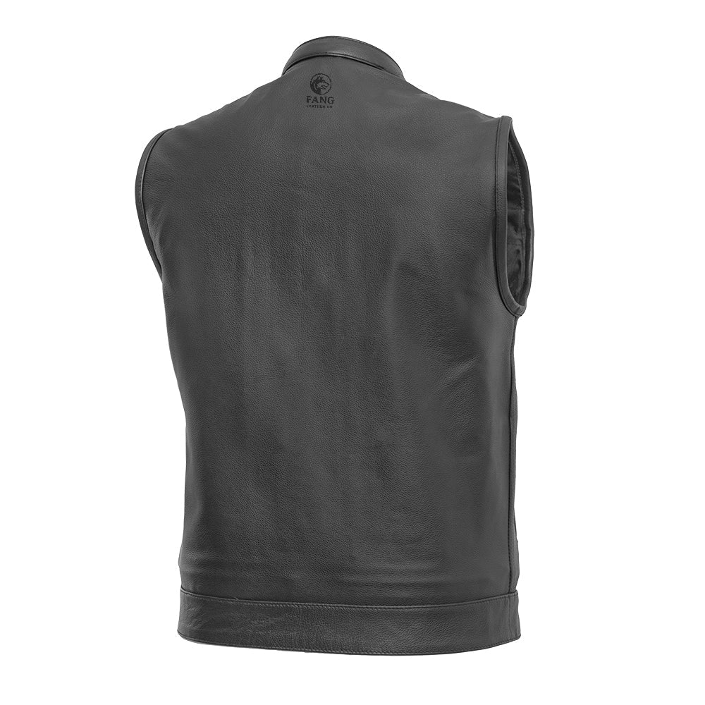 Blaster Men's Leather Motorcycle Vest image 2