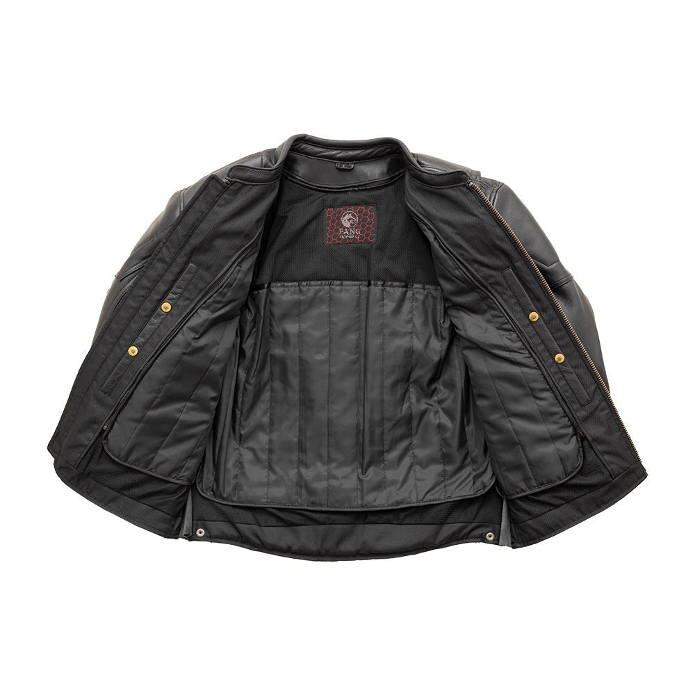 Chaos - Men's Leather Motorcycle Jacket image 2